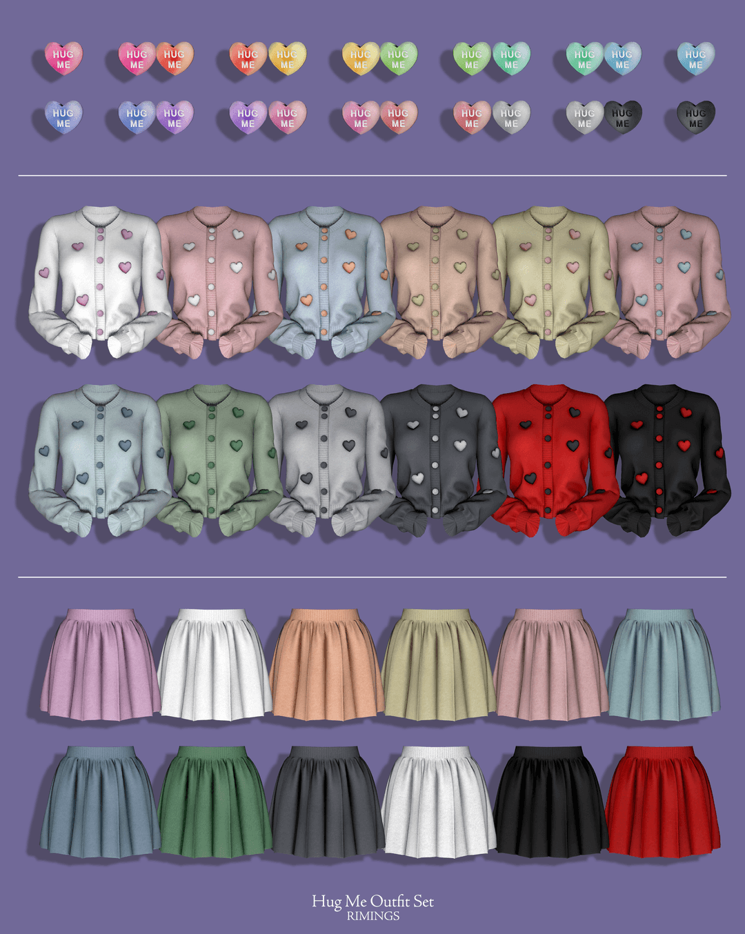 Галерея мода Сет одежды Hug Me Outfit Set #2